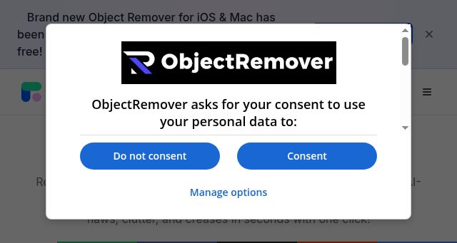 Screenshot of objectremover.com
