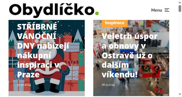 Screenshot of obydlicko.cz