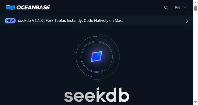 Screenshot of oceanbase.ai