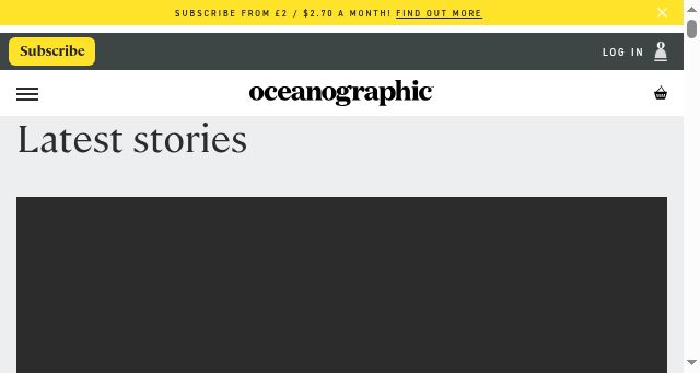 Screenshot of oceanographicmagazine.com