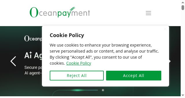 Screenshot of oceanpayment.com