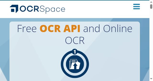 Screenshot of ocr.space