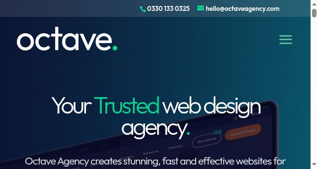 Screenshot of octaveagency.com