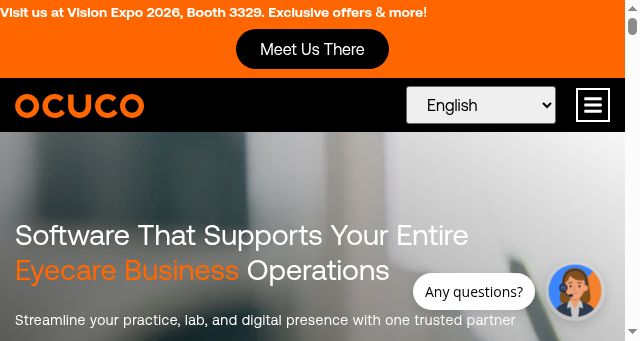Screenshot of ocuco.com