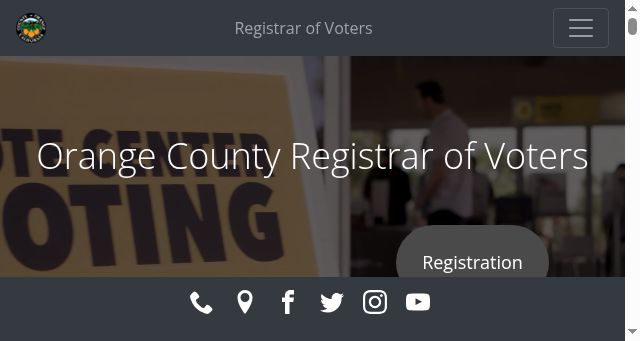 Screenshot of ocvote.gov