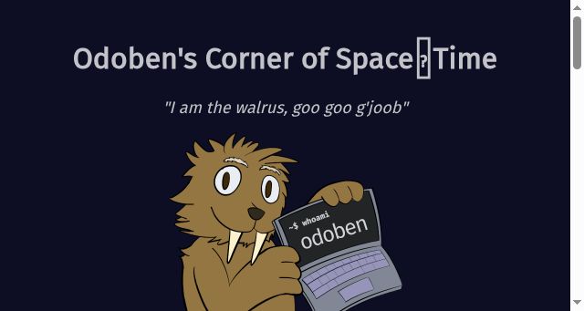 Screenshot of odoben.space