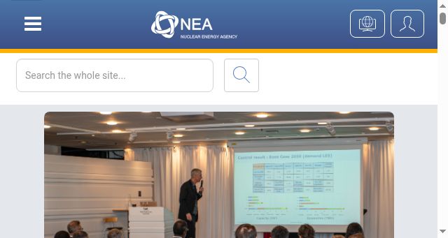 Screenshot of oecd-nea.org