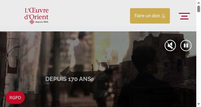 Screenshot of oeuvre-orient.fr