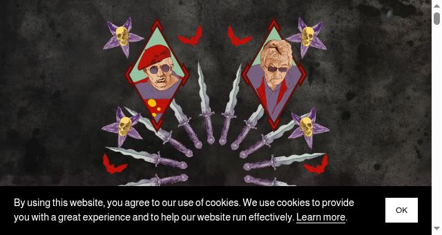 Screenshot of officialdamned.com