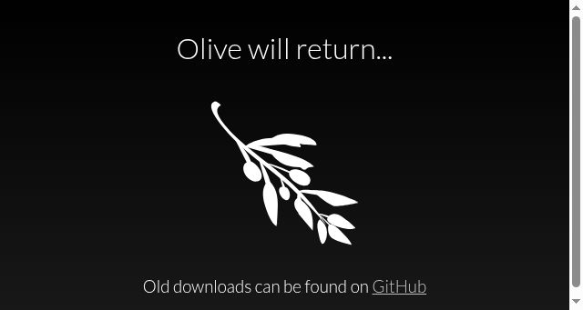 Screenshot of olivevideoeditor.org