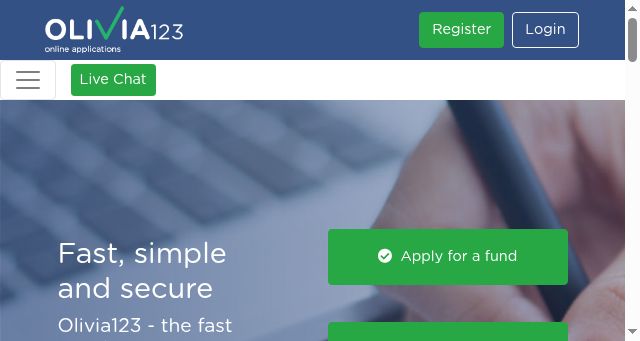 Screenshot of olivia123.com