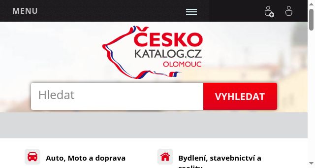 Screenshot of olomouc-katalog.cz