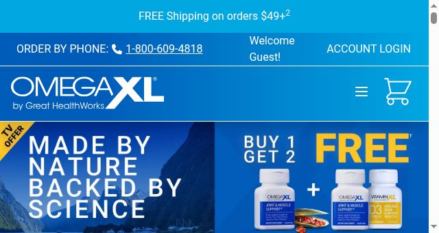 Screenshot of omegaxl.com