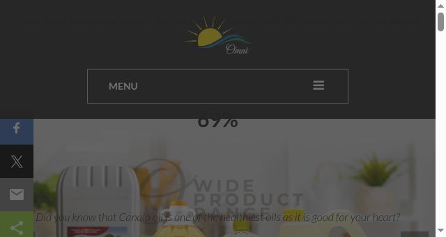 Screenshot of omnifoodproducts.com