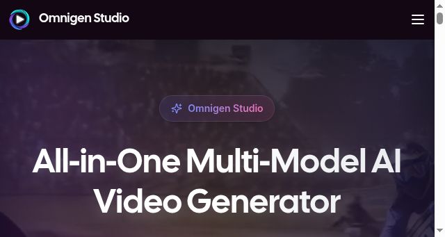Screenshot of omnigen.studio