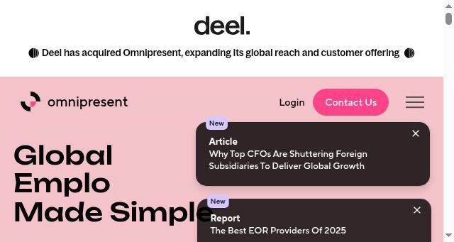 Screenshot of omnipresent.com