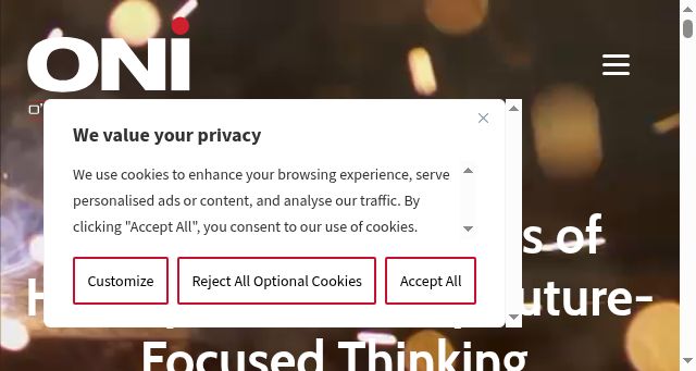 Screenshot of onealind.com