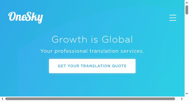 Screenshot of oneskyapp.com