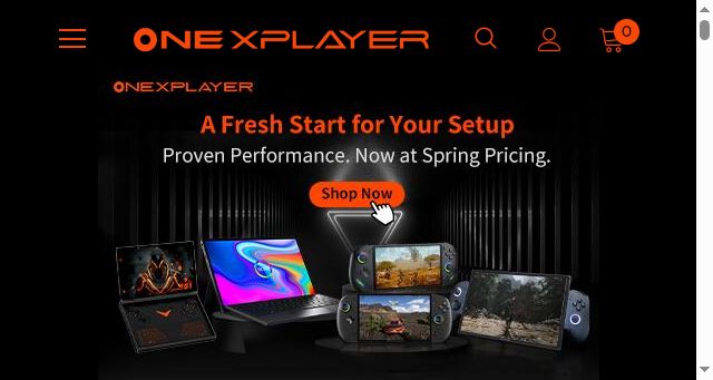 Screenshot of onexplayerstore.com