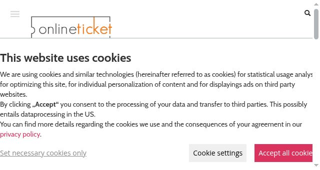 Screenshot of online-ticket.de