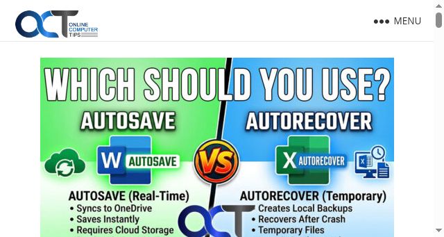 Screenshot of onlinecomputertips.com