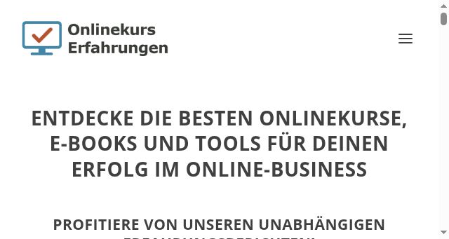 Screenshot of onlinekurserfahrungen.de