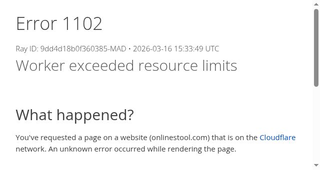 Screenshot of onlinestool.com