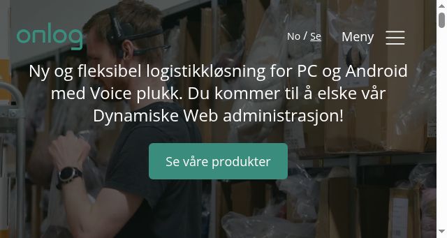 Screenshot of onlog.no