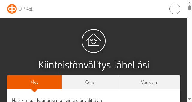 Screenshot of op-koti.fi