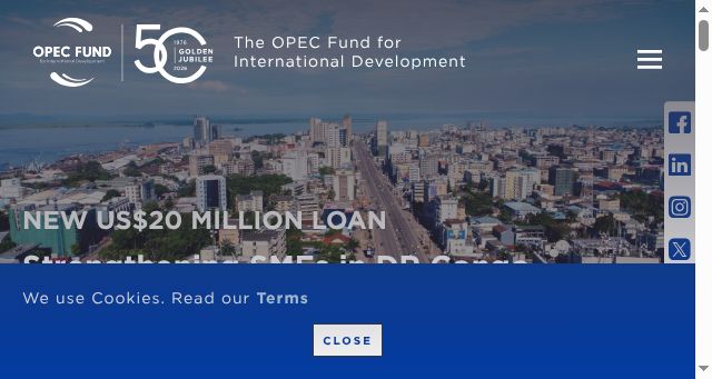 Screenshot of opecfund.org