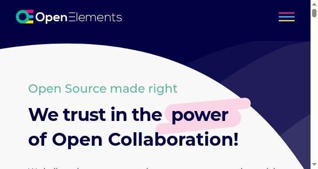 Screenshot of open-elements.com