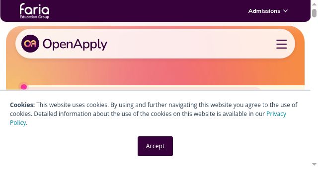 Screenshot of openapply.com