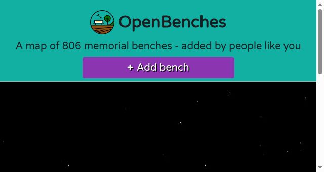 Screenshot of openbenches.org