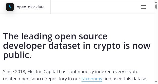 Screenshot of opendevdata.org