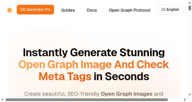 Screenshot of opengraphpro.com