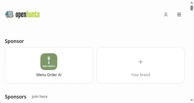 Screenshot of openhunts.com