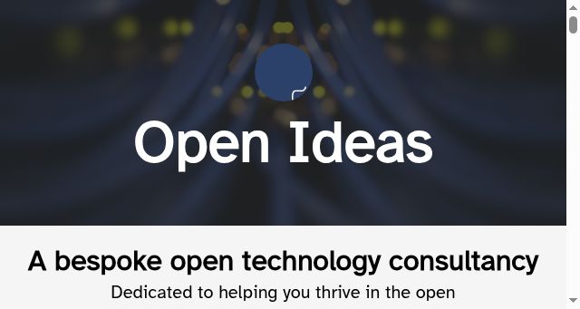 Screenshot of openideas.ltd.uk