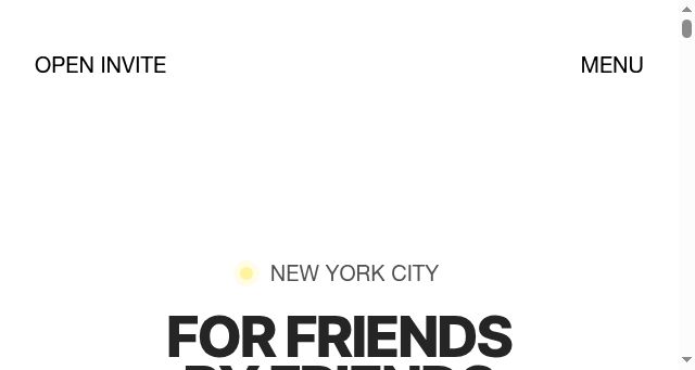 Screenshot of openinvite.studio