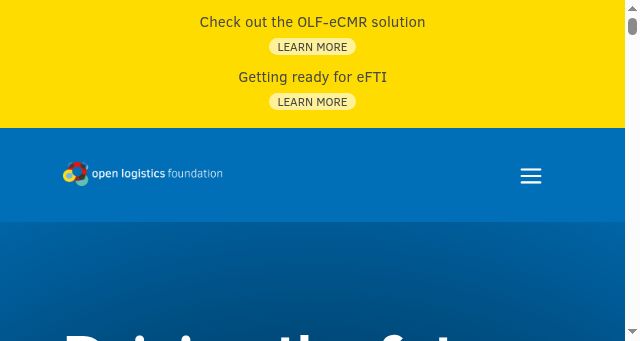 Screenshot of openlogisticsfoundation.org