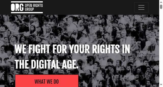 Screenshot of openrightsgroup.org