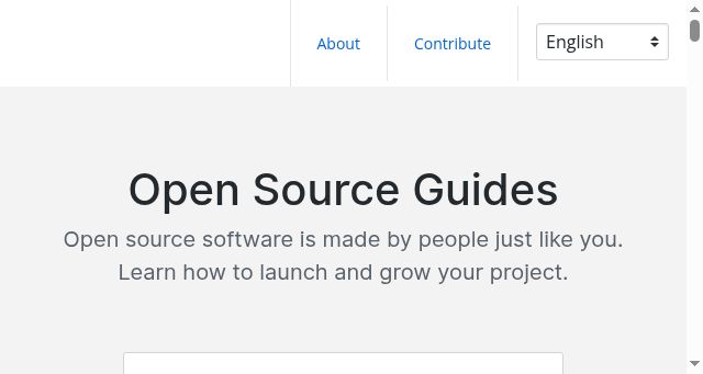 Screenshot of opensource.guide