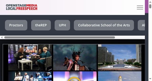 Screenshot of openstagemedia.org