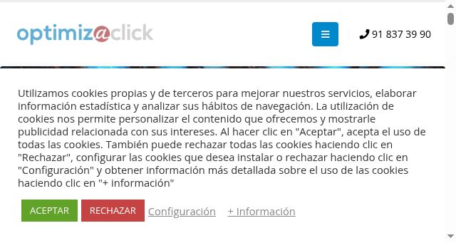 Screenshot of optimizaclick.com