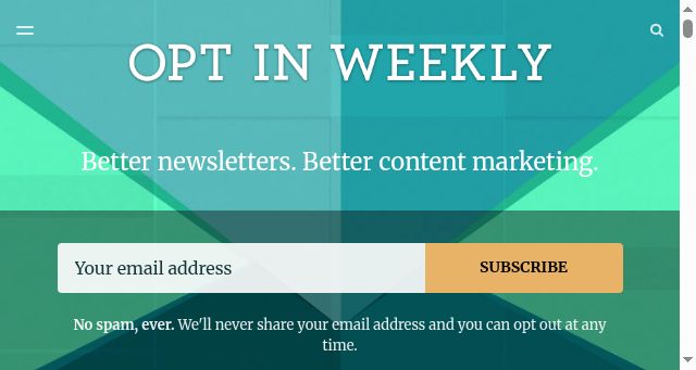 Screenshot of optinweekly.com