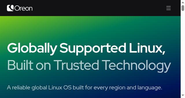 Screenshot of oreonproject.org