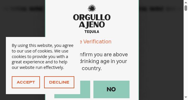 Screenshot of orgulloajenotequila.com