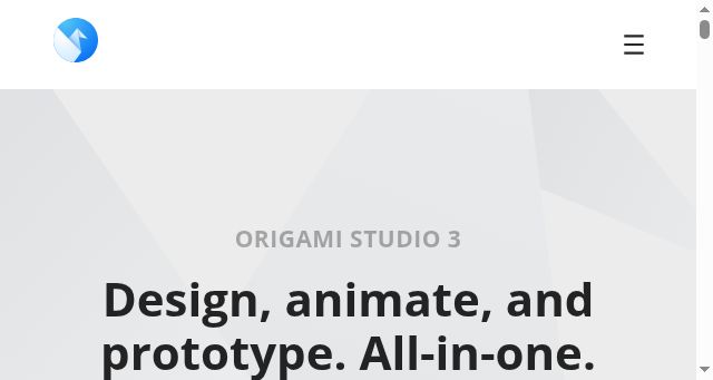 Screenshot of origami.design