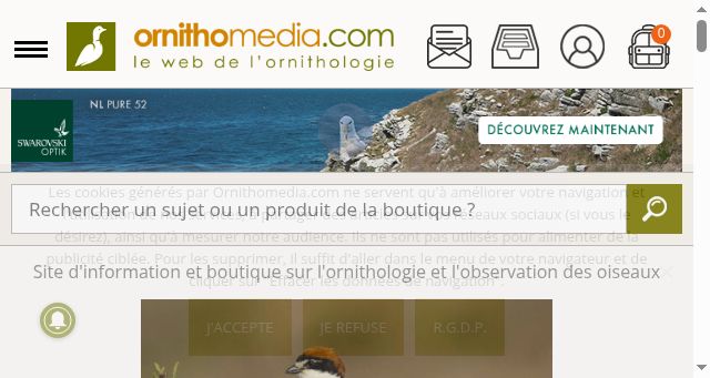 Screenshot of ornithomedia.com