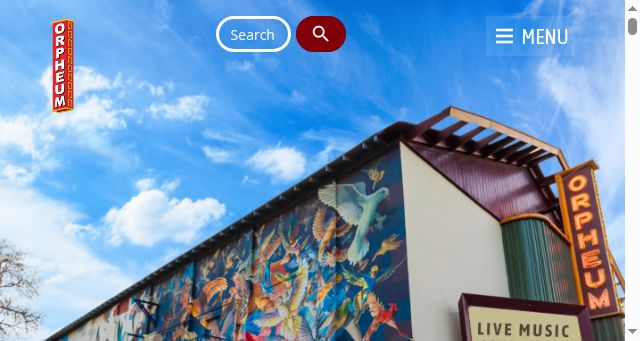 Screenshot of orpheumflagstaff.com
