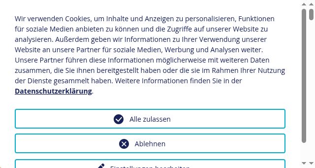 Screenshot of ortec.de